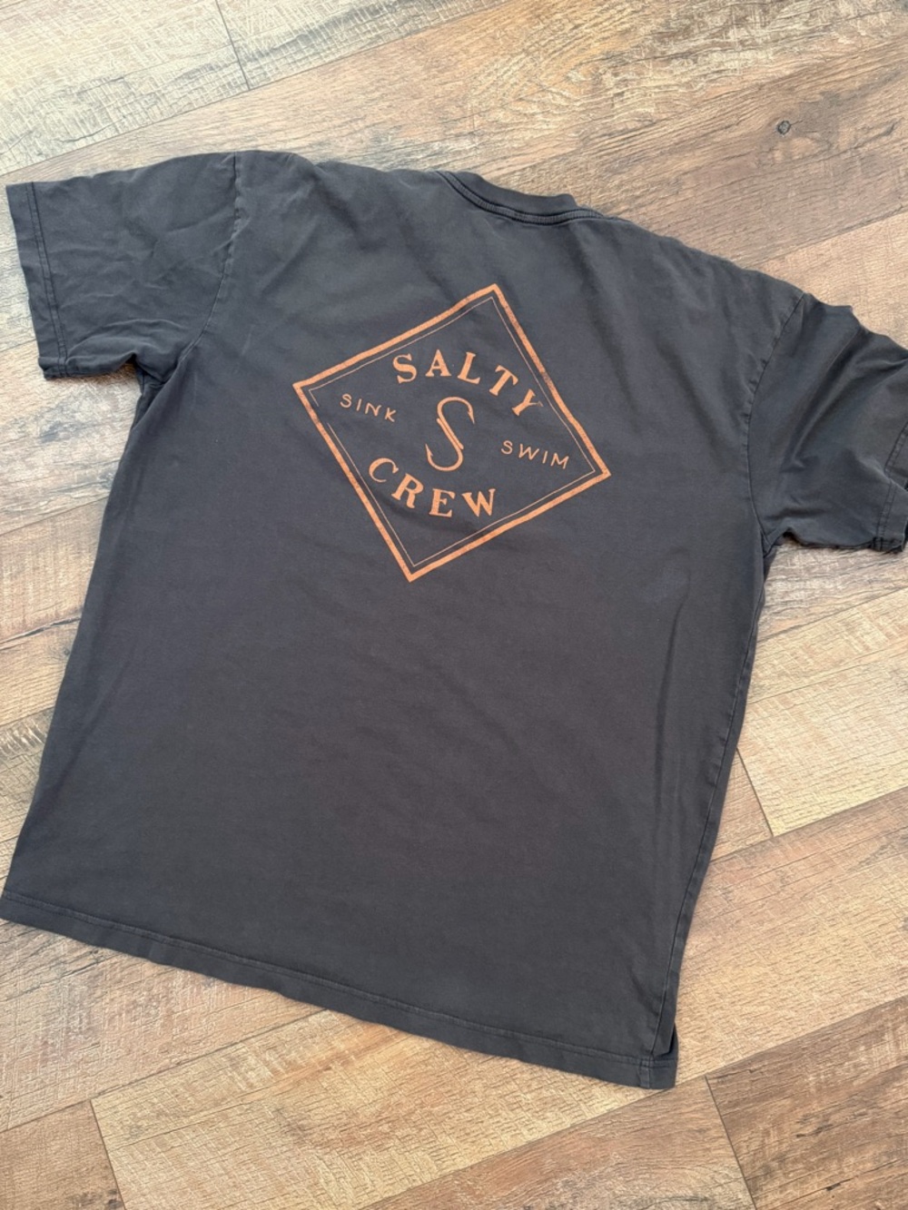 Salty Crew Men's Brown Graphic Short-Sleeve Tee